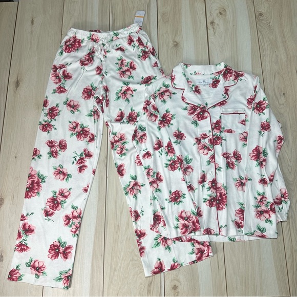 Karen Neuburger Pajama Set Size Small NWT Floral RE0256M All In Bloom - Picture 1 of 14